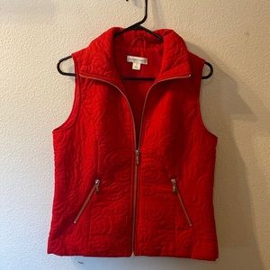 Christopher & Banks fun stitching vest size small